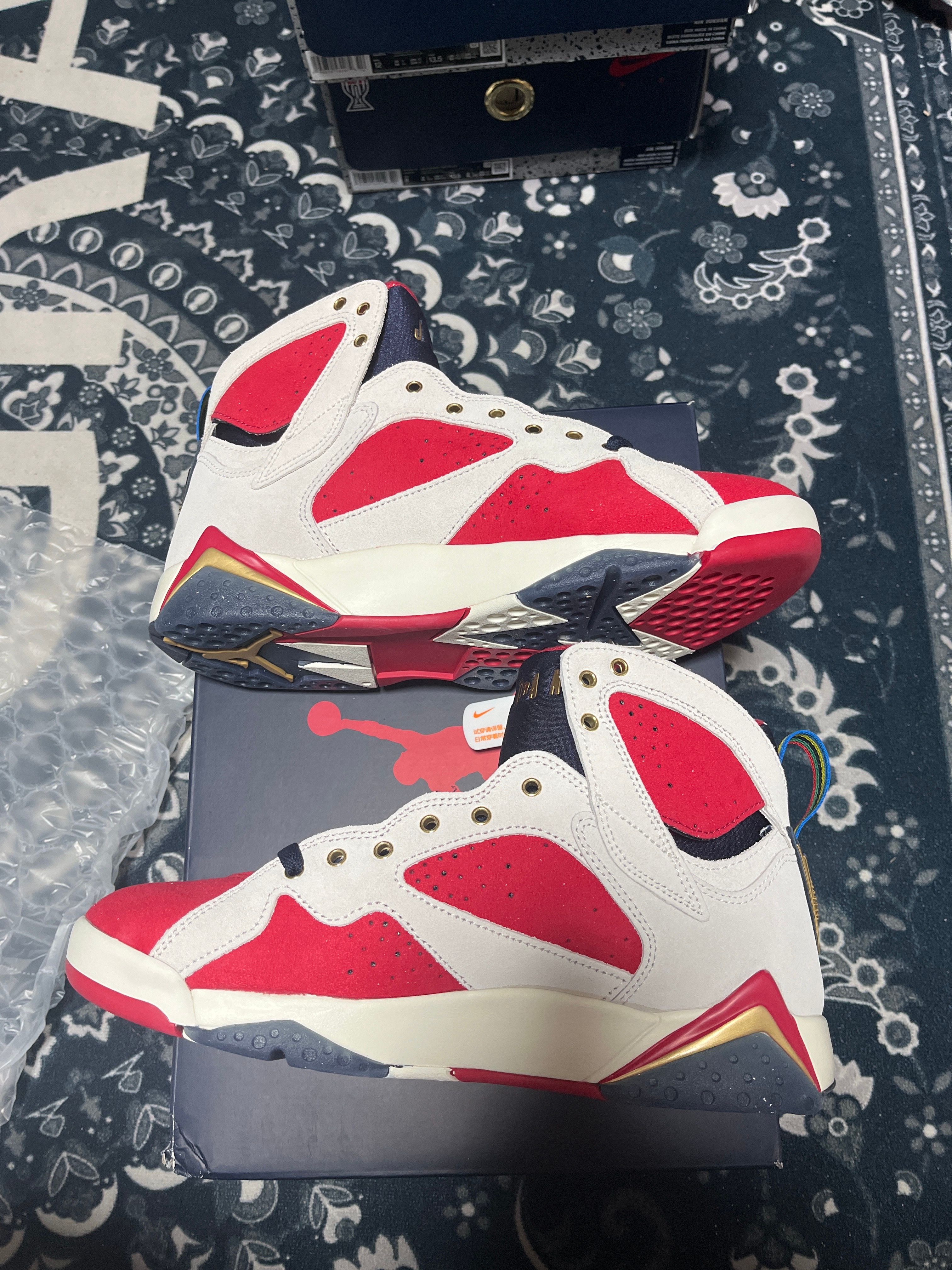 Trophy Room × Nike Air Jordan 7 "True Red and Obsidian"