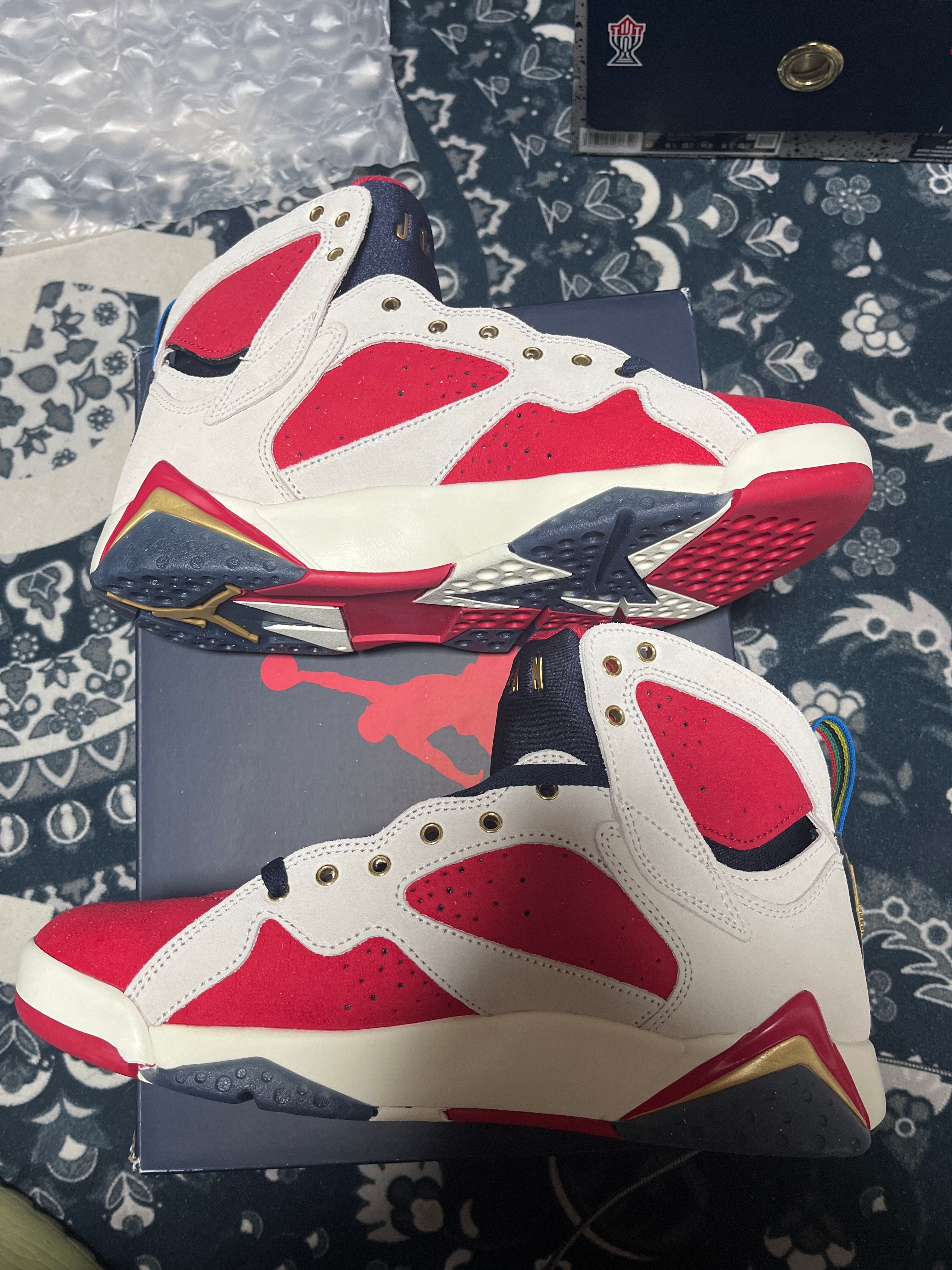 Trophy Room × Nike Air Jordan 7 "True Red and Obsidian"
