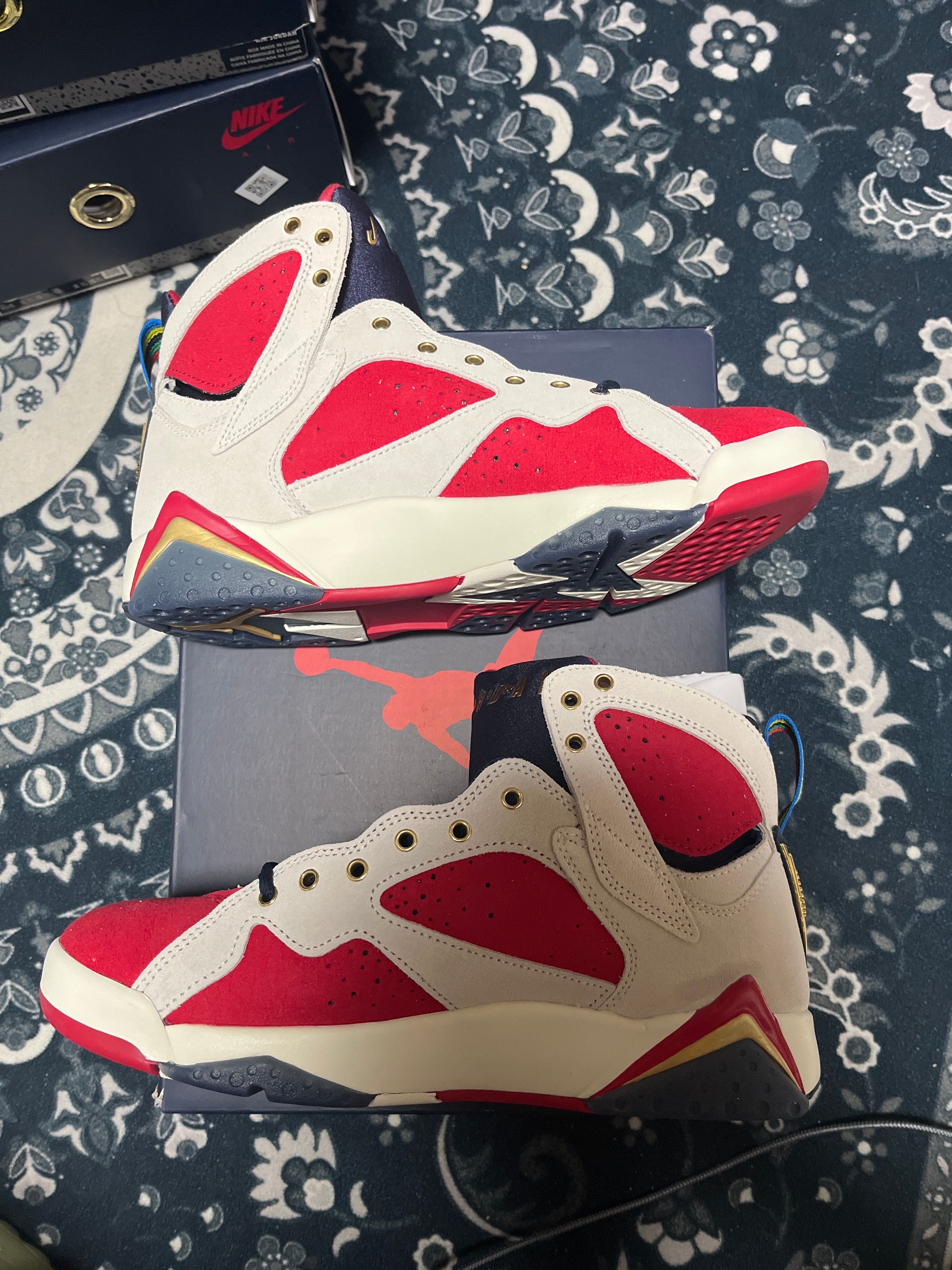 Trophy Room × Nike Air Jordan 7 "True Red and Obsidian"