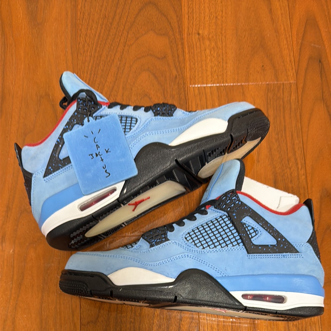 Travis Scott × Nike Air Jordan 4 Retro Cactus Jack "University Blue"