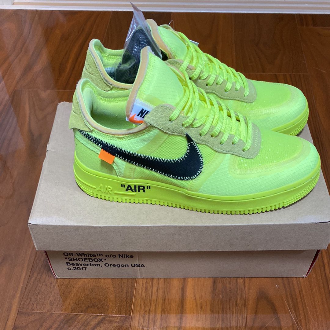 Off-White × Nike Air Force 1 Low "Volt"