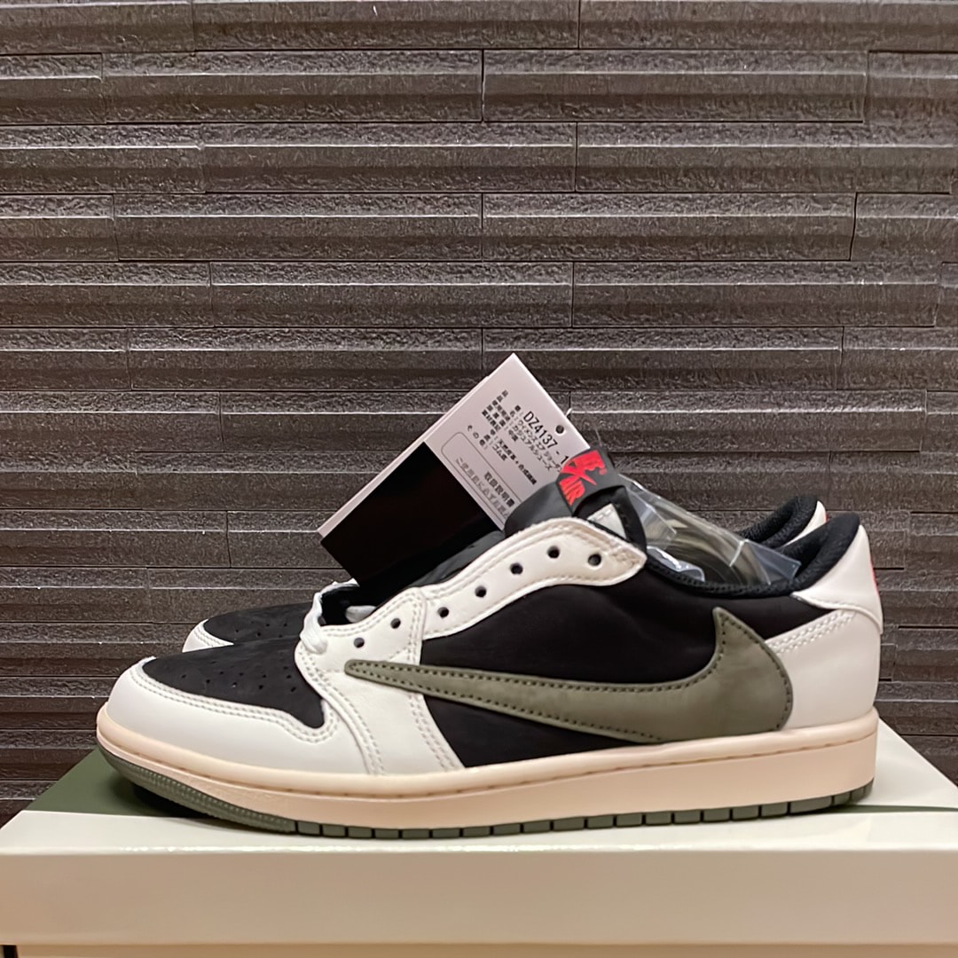 Travis Scott × Nike Women's Air Jordan 1 Low OG "Medium Olive"