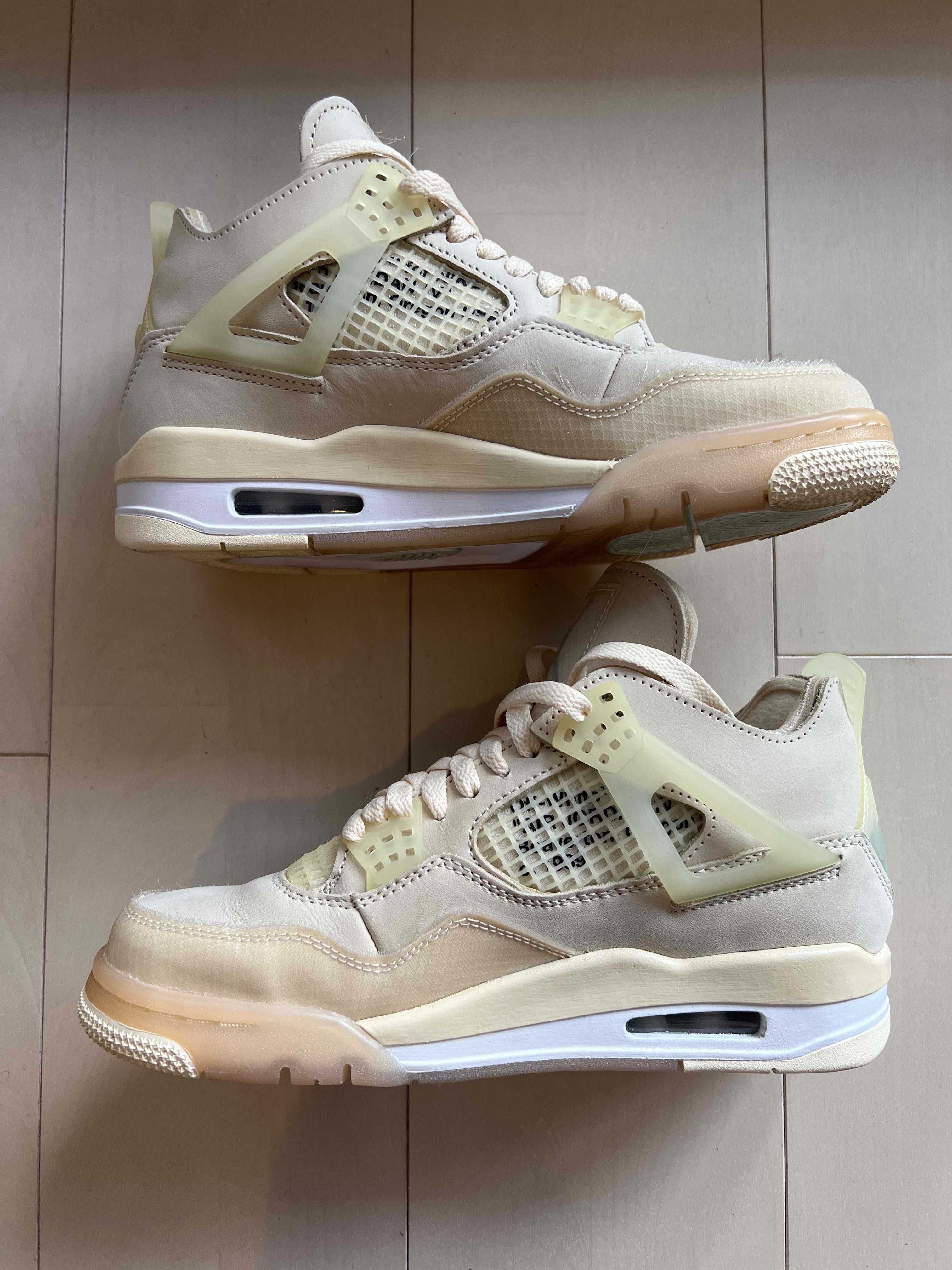 Off-White × Nike Women's Air Jordan 4 SP "Sail"