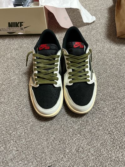 Travis Scott × Nike Women's Air Jordan 1 Low OG "Medium Olive"