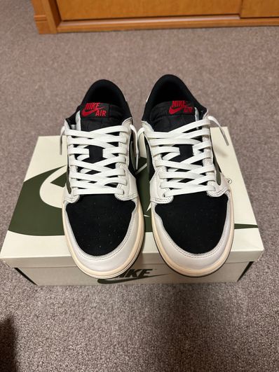 Travis Scott × Nike Women's Air Jordan 1 Low OG "Medium Olive"