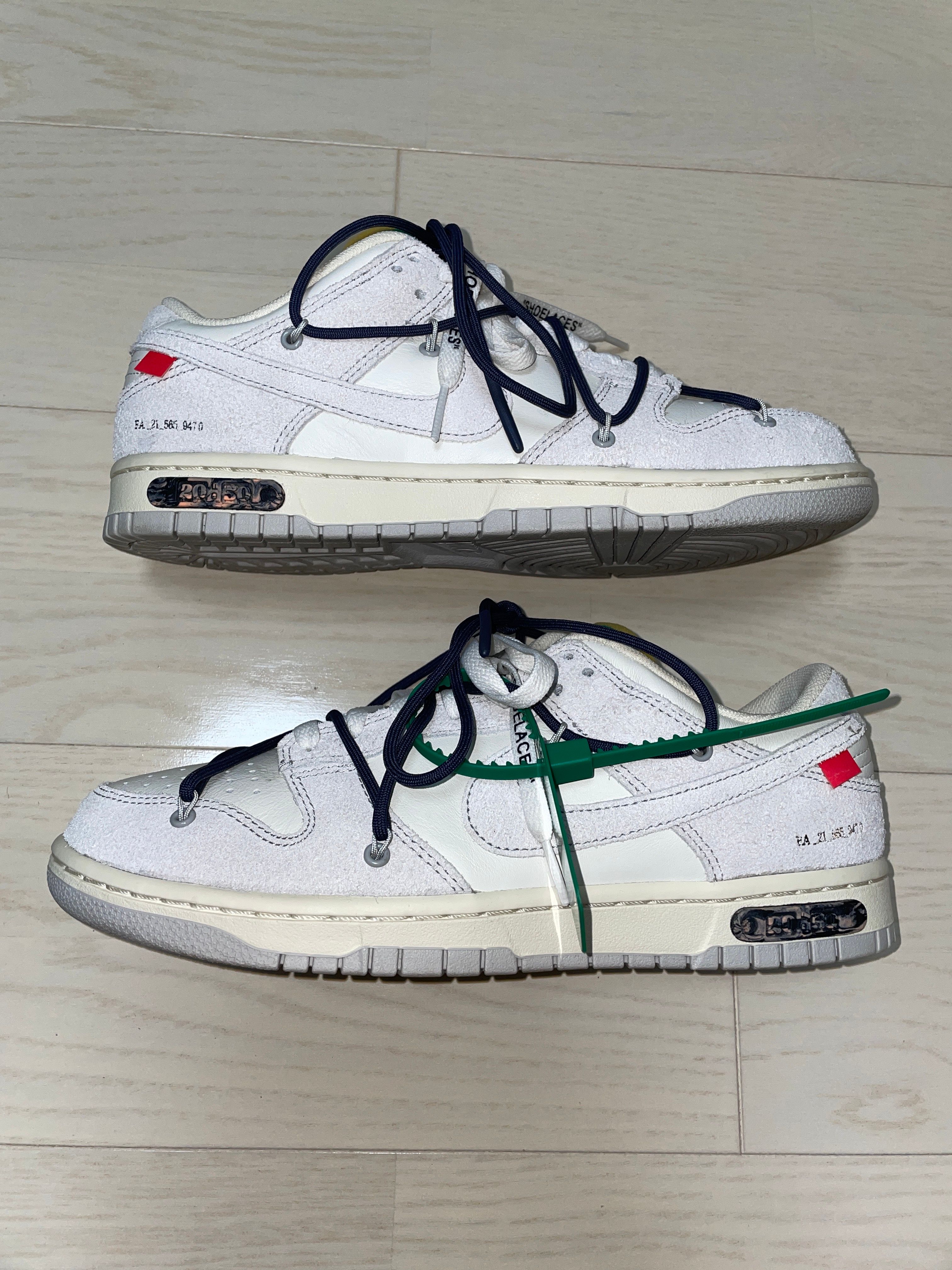 Off-White × Nike Dunk Low "Sail/Neutral Grey/Gridiron"