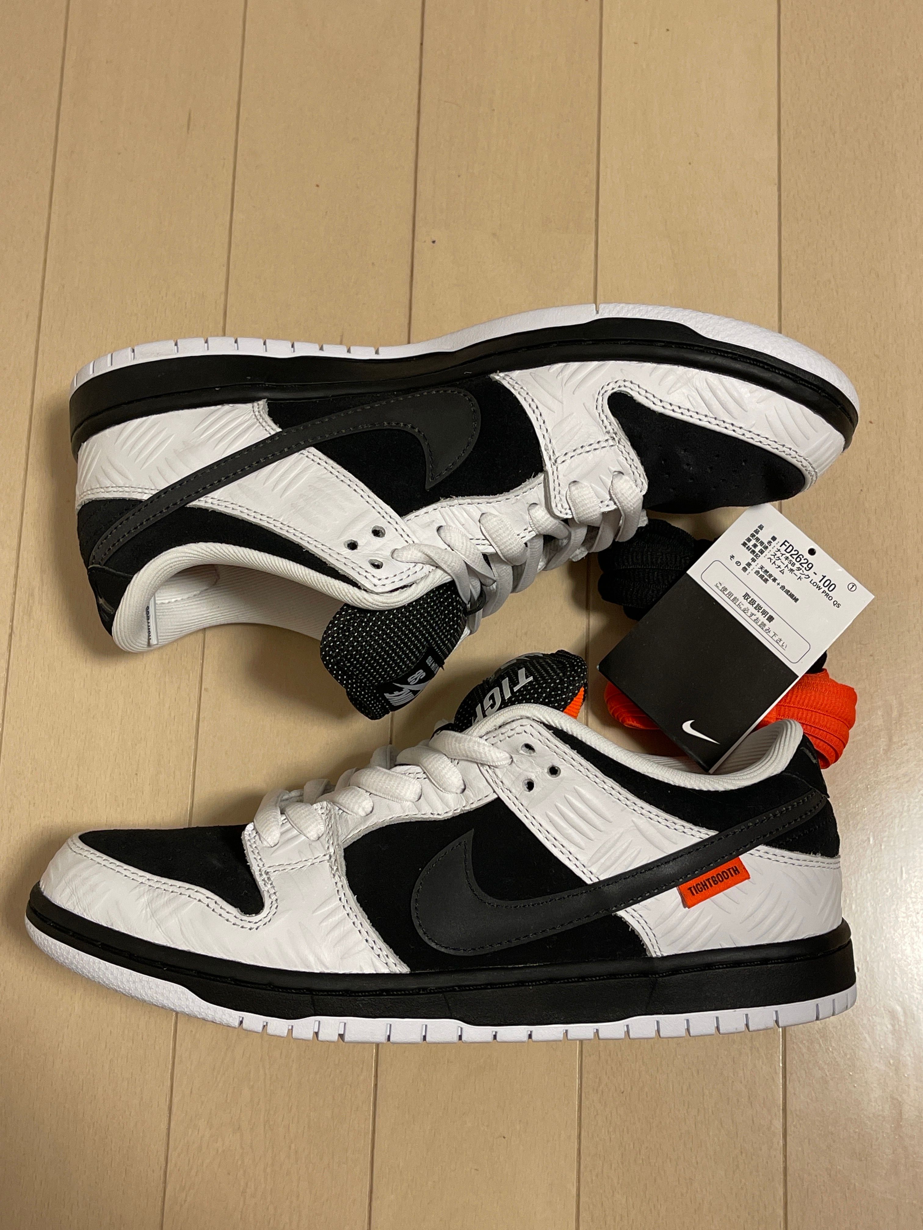 TIGHTBOOTH × Nike SB Dunk Low Pro QS "Black and White"