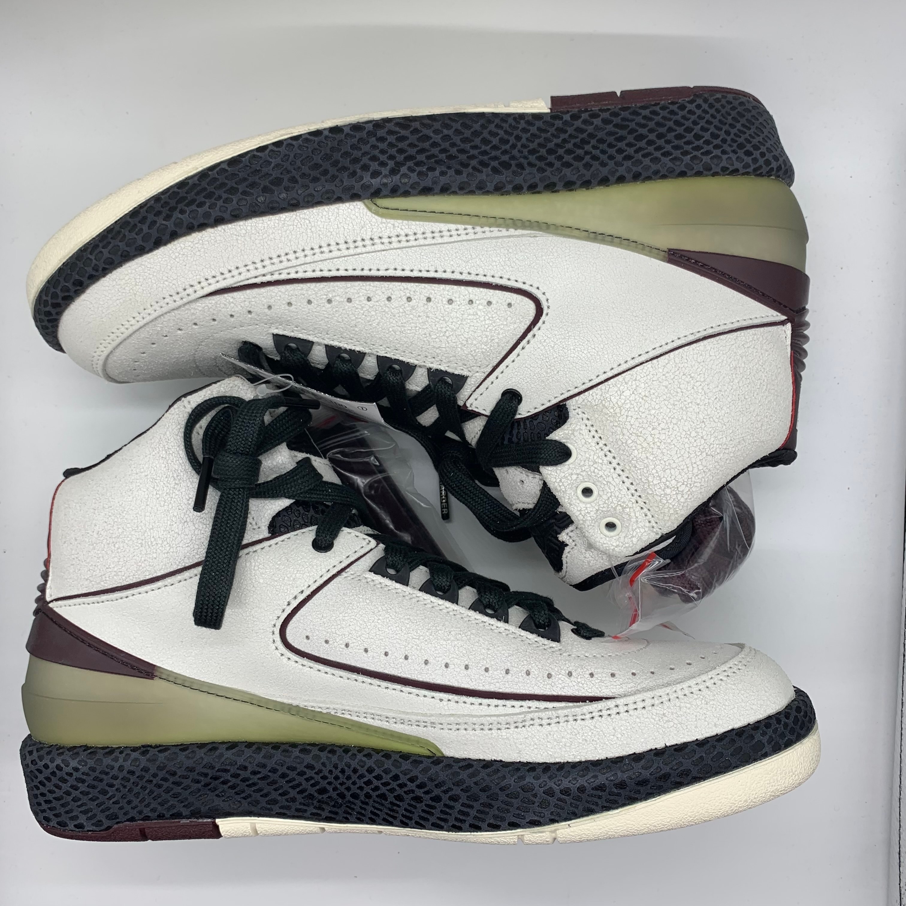 A Ma Maniere × Nike Air Jordan 2 "Airness/Sail and Burgundy"