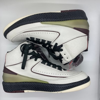A Ma Maniere × Nike Air Jordan 2 "Airness/Sail and Burgundy"