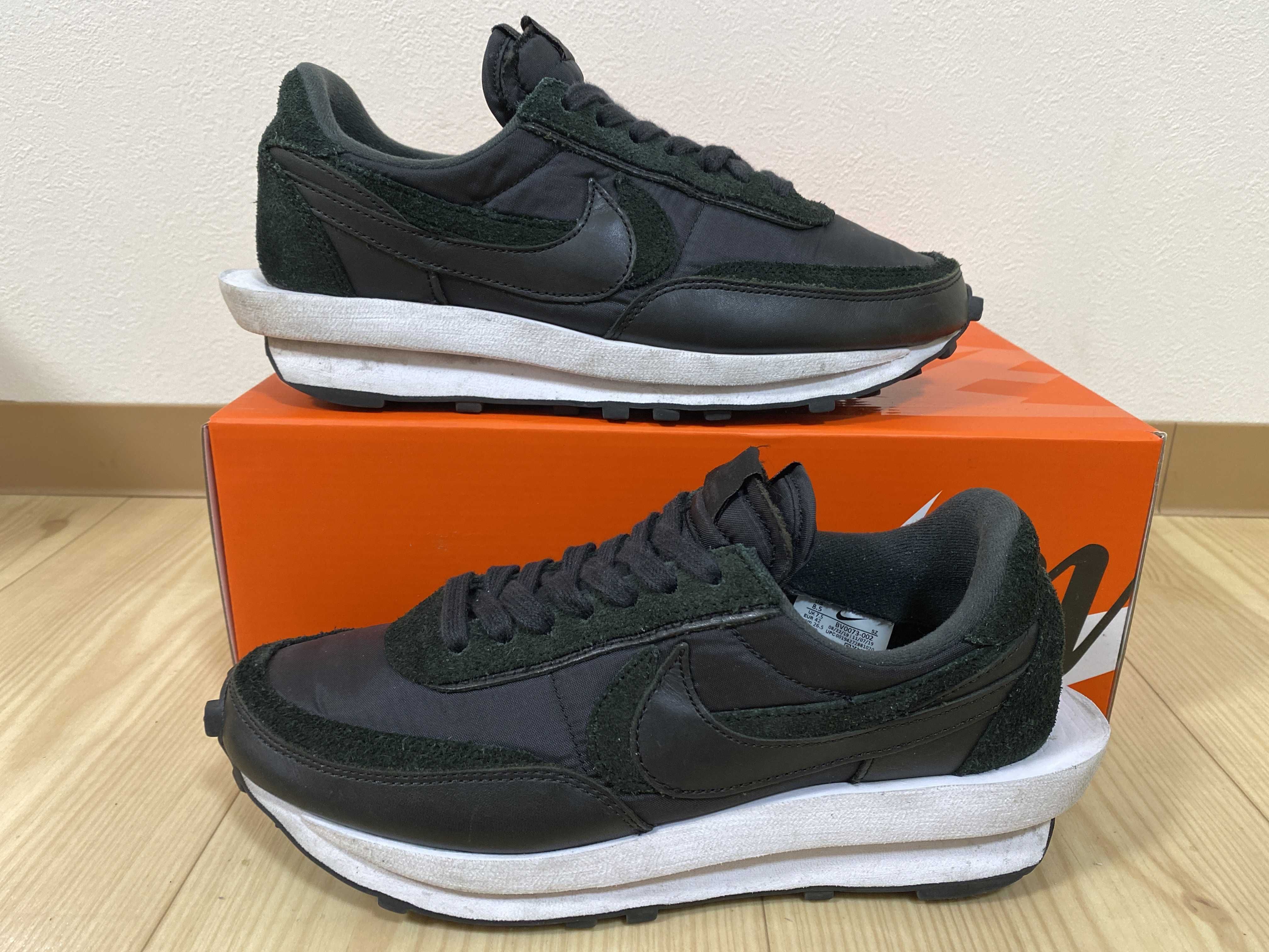 sacai × Nike LDV Waffle "Triple Black"