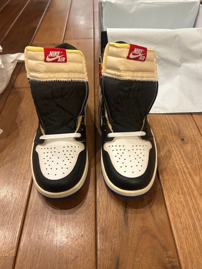 fragment design × UNION × Nike Air Jordan 1 High OG "Black/Varsity Red"