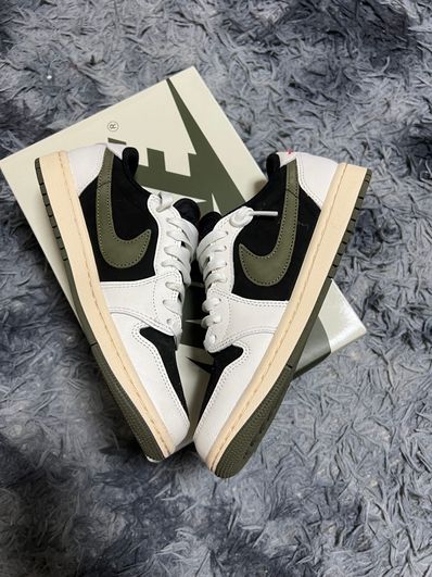 Travis Scott × Nike Women's Air Jordan 1 Low OG "Medium Olive"