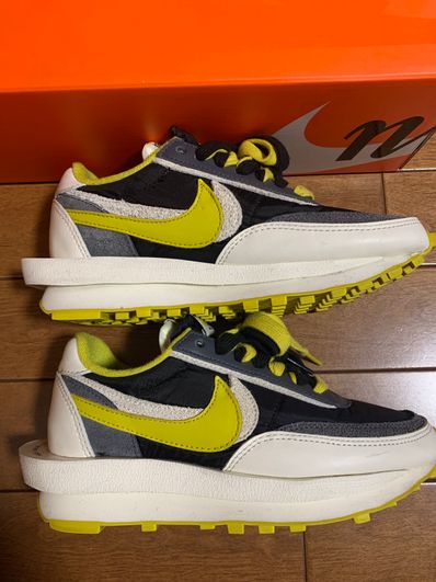 UNDERCOVER × sacai × Nike LD Waffle "Black/Sail-Dark Grey-Bright Citron"