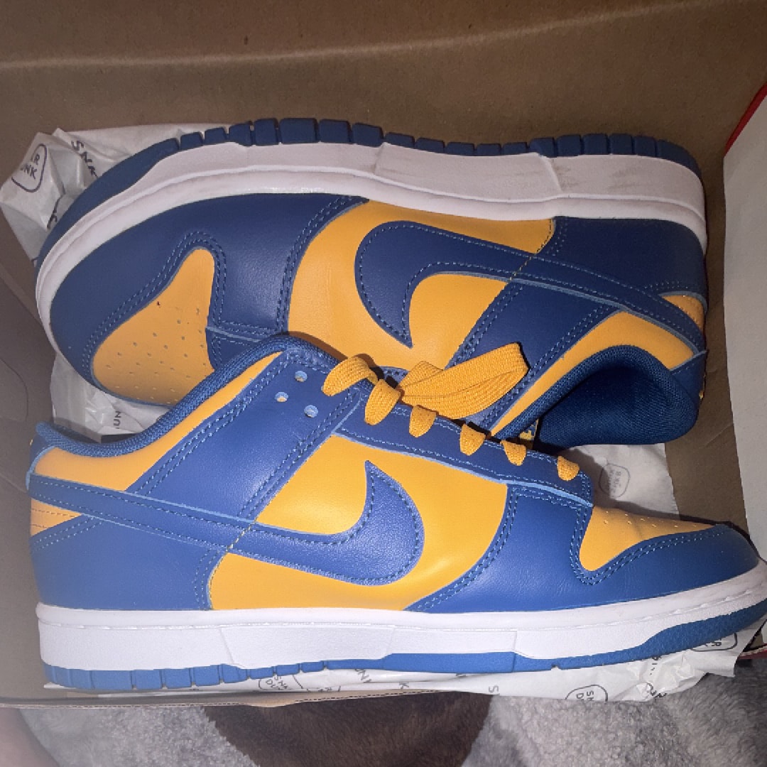 Nike Dunk Low "Blue Jay and University Gold"