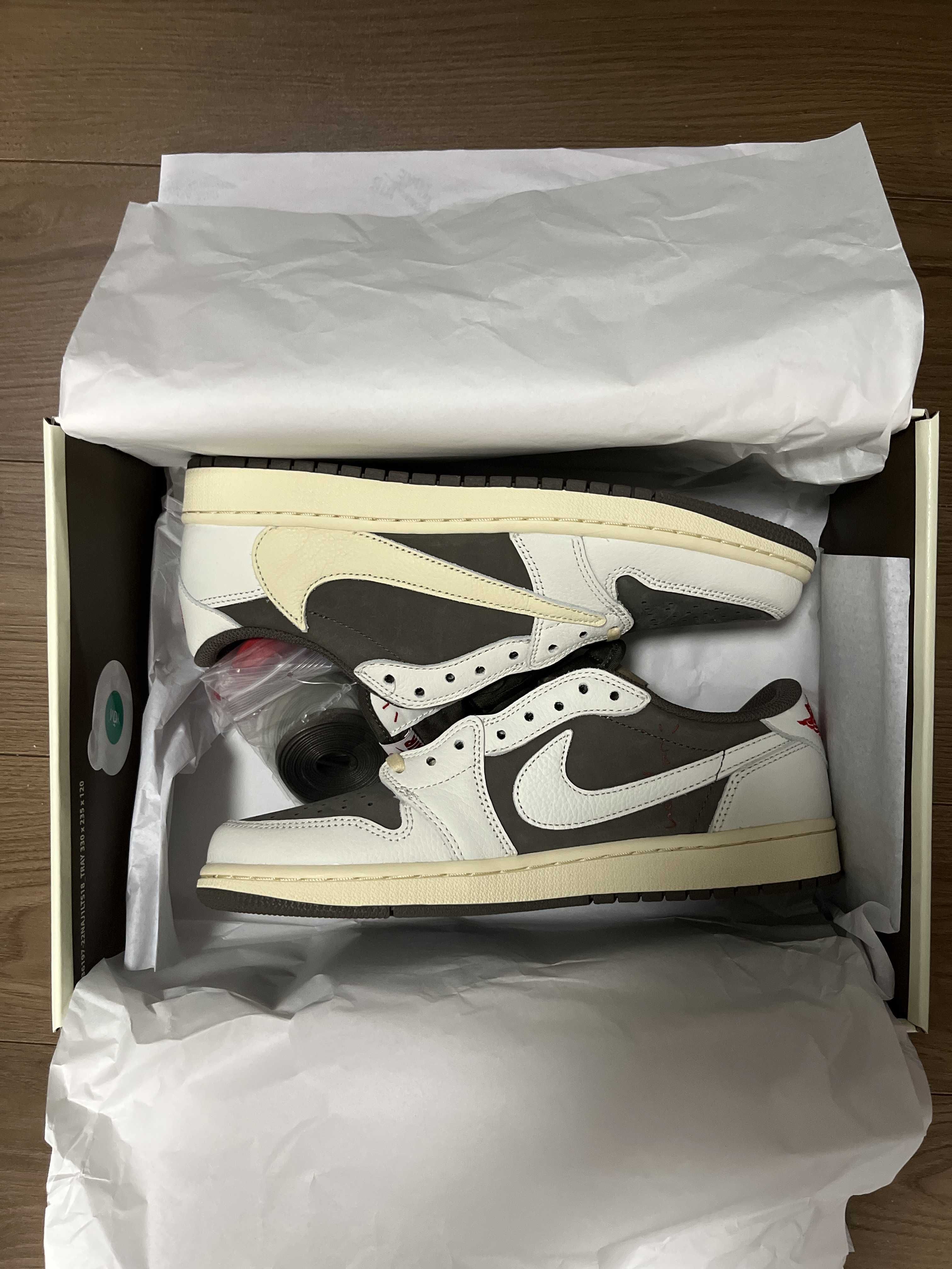 Travis Scott × Nike Air Jordan 1 Low OG SP "Reverse Mocha/Sail and Ridgerock"