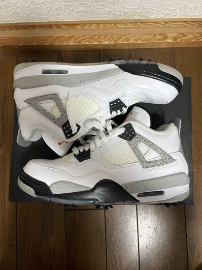 NIKE GOLF AIR JORDAN 4 "WHITE CEMENT"