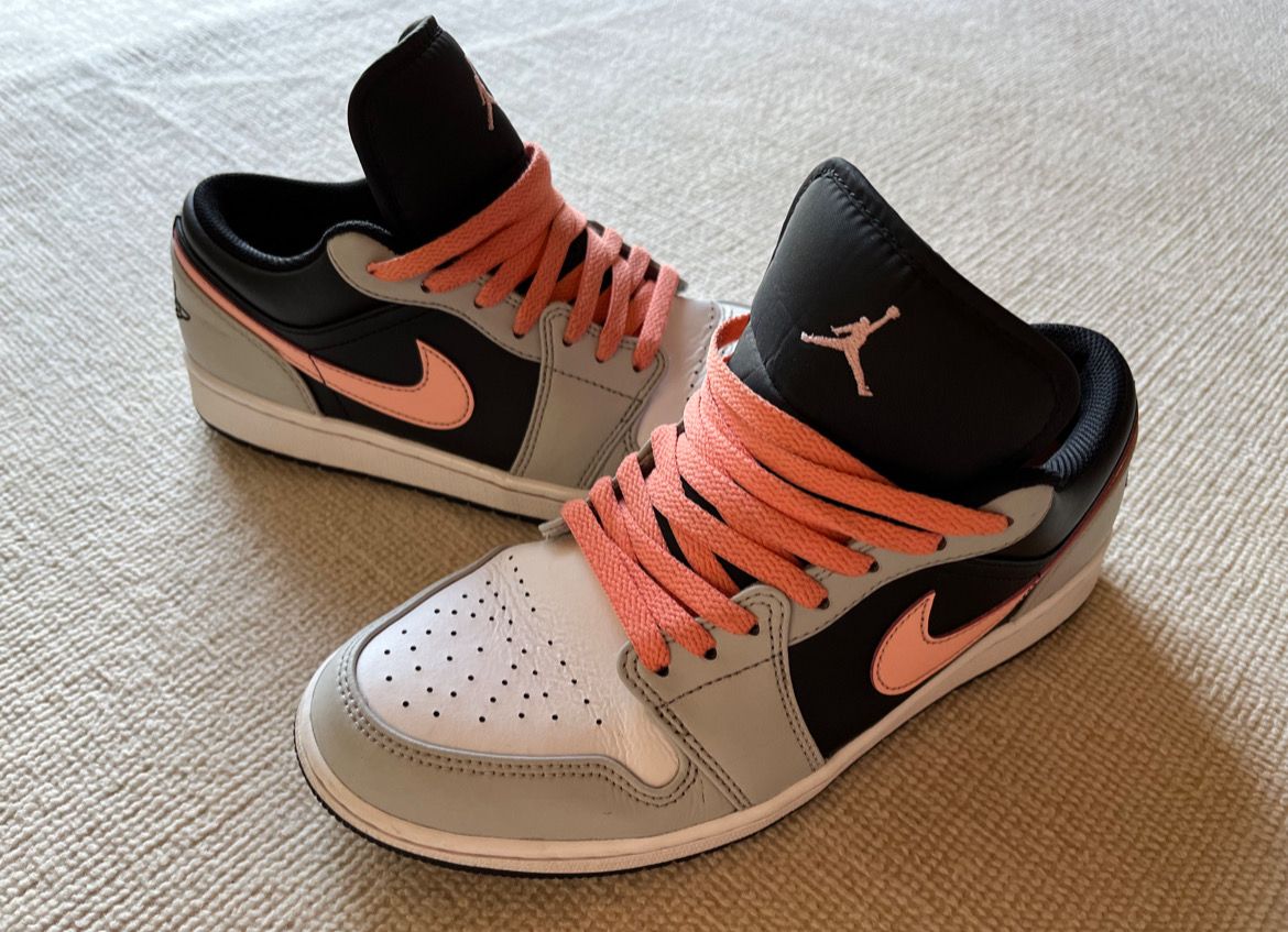Nike Air Jordan 1 Low "Grey/Black/Pink"