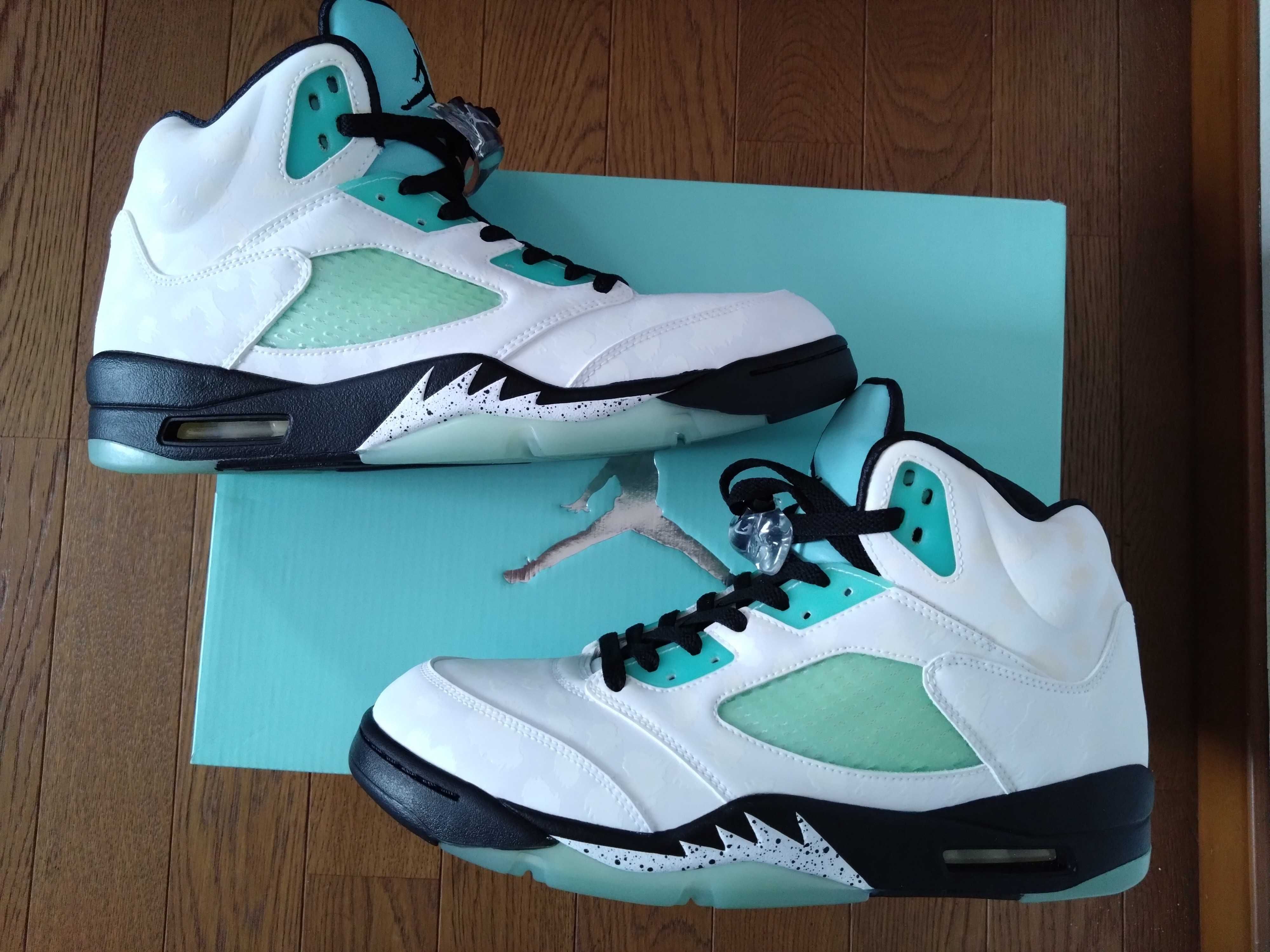 Nike Air Jordan 5 "White/Black/Island Green"