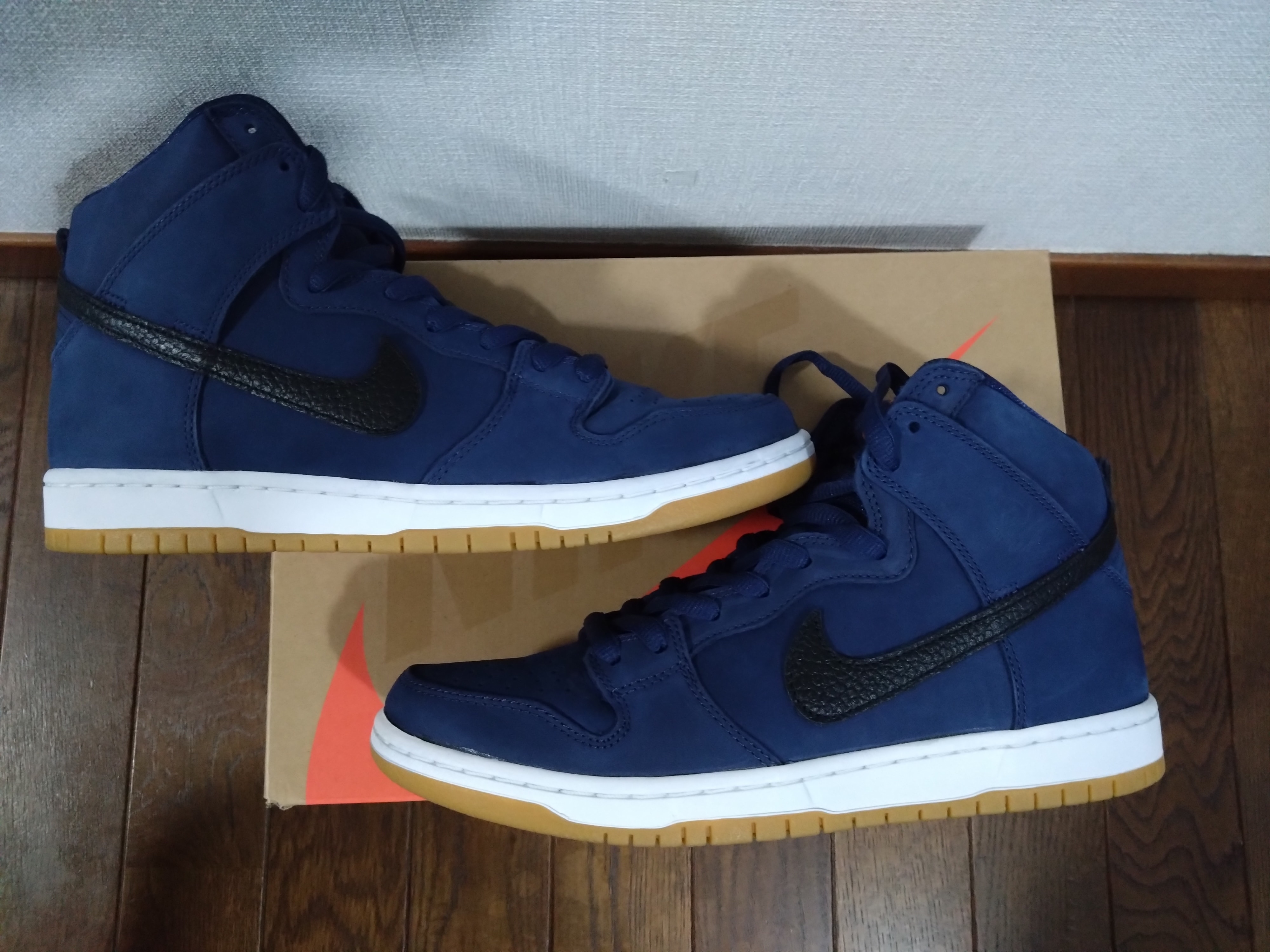 Nike SB Dunk High Orange Label "Obsidian/Black Light Gum Brown"
