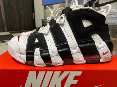 NIKE AIR MORE UPTEMPO "WHITE/BLACK/UNIVERSITY RED"(2020)