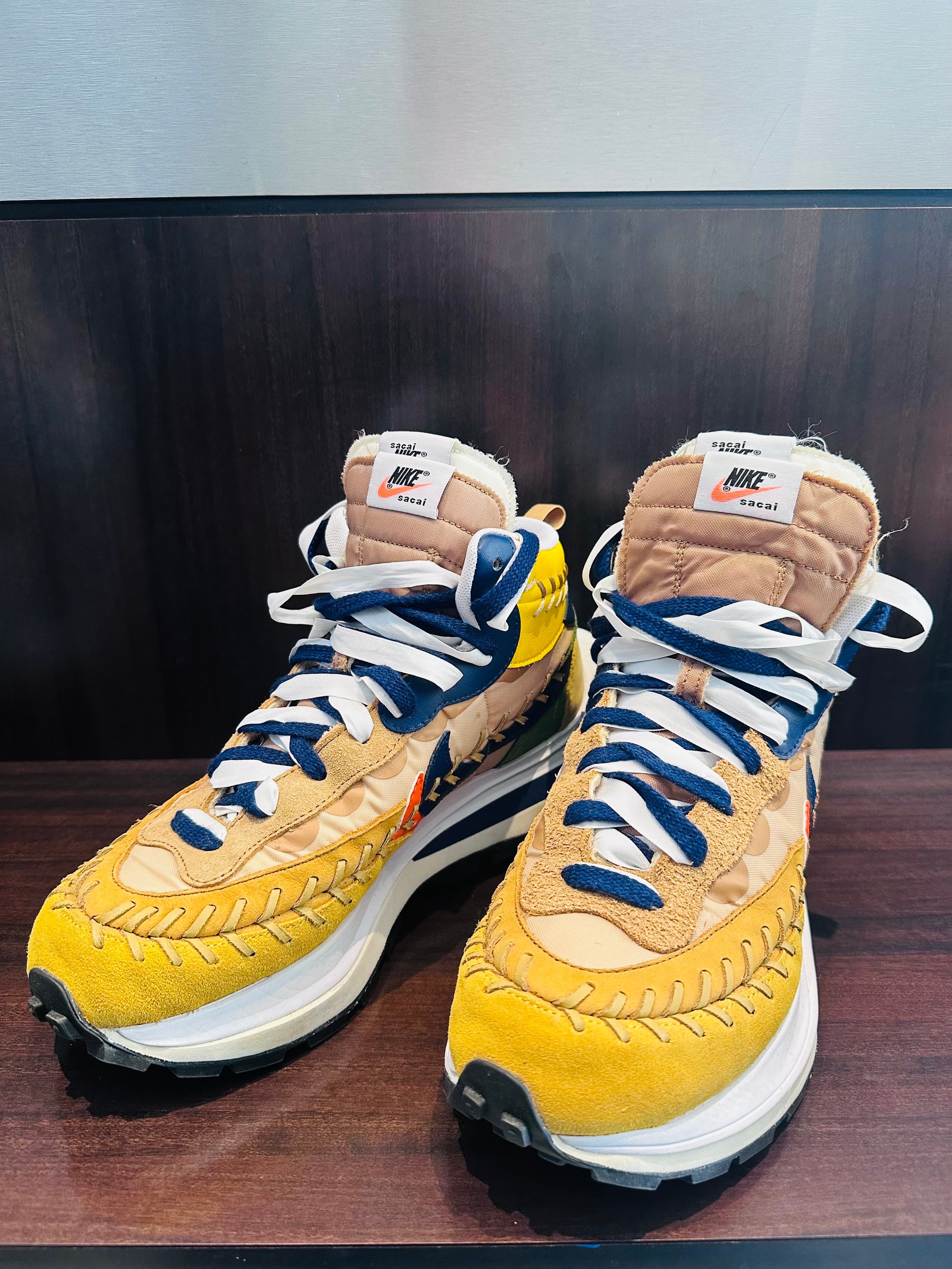 Jean-Paul Gaultier × sacai × Nike VaporWaffle "Sesame/Multi Color"