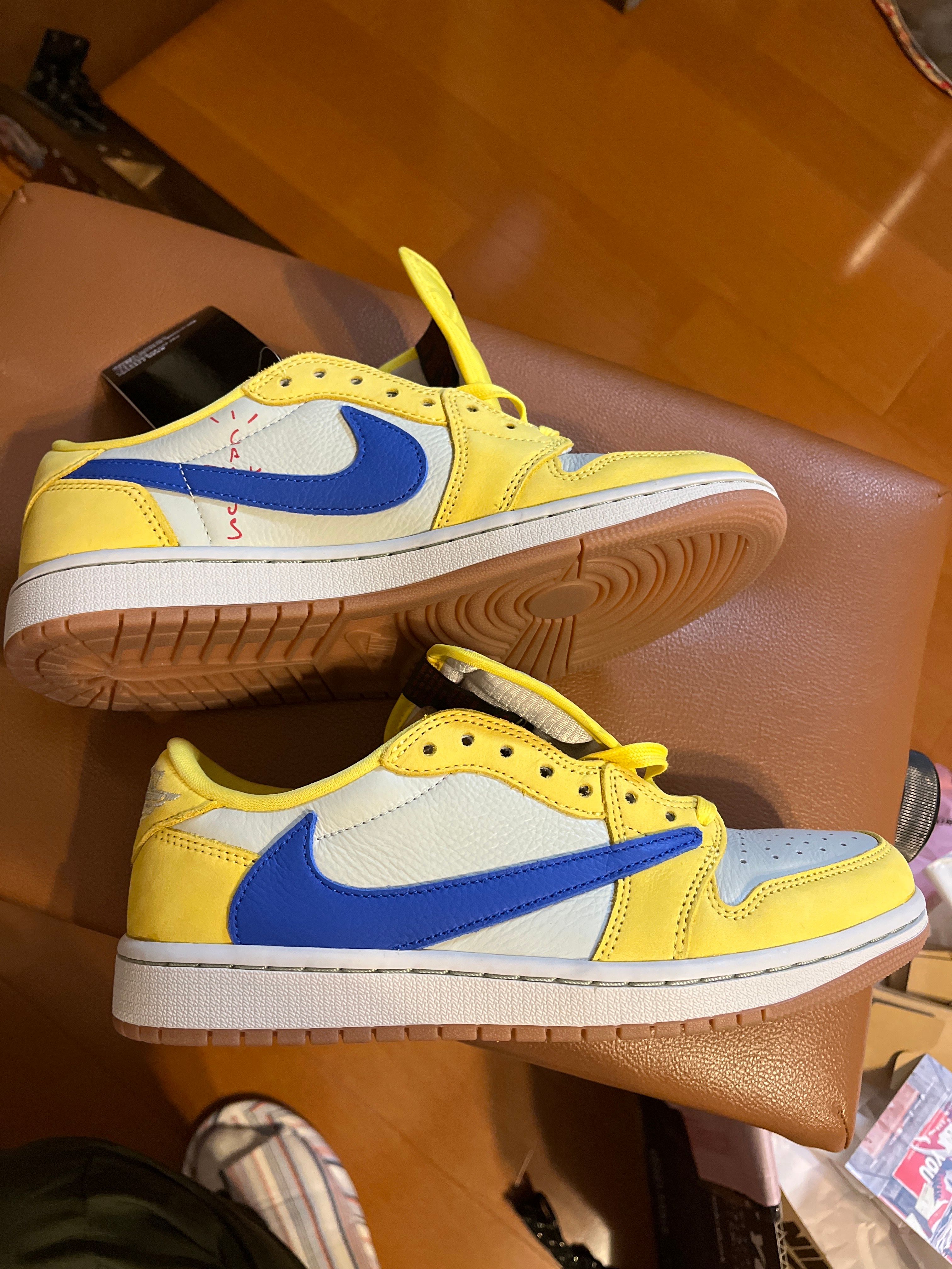 Travis Scott × Nike Women's Air Jordan 1 Retro Low OG "Canary"