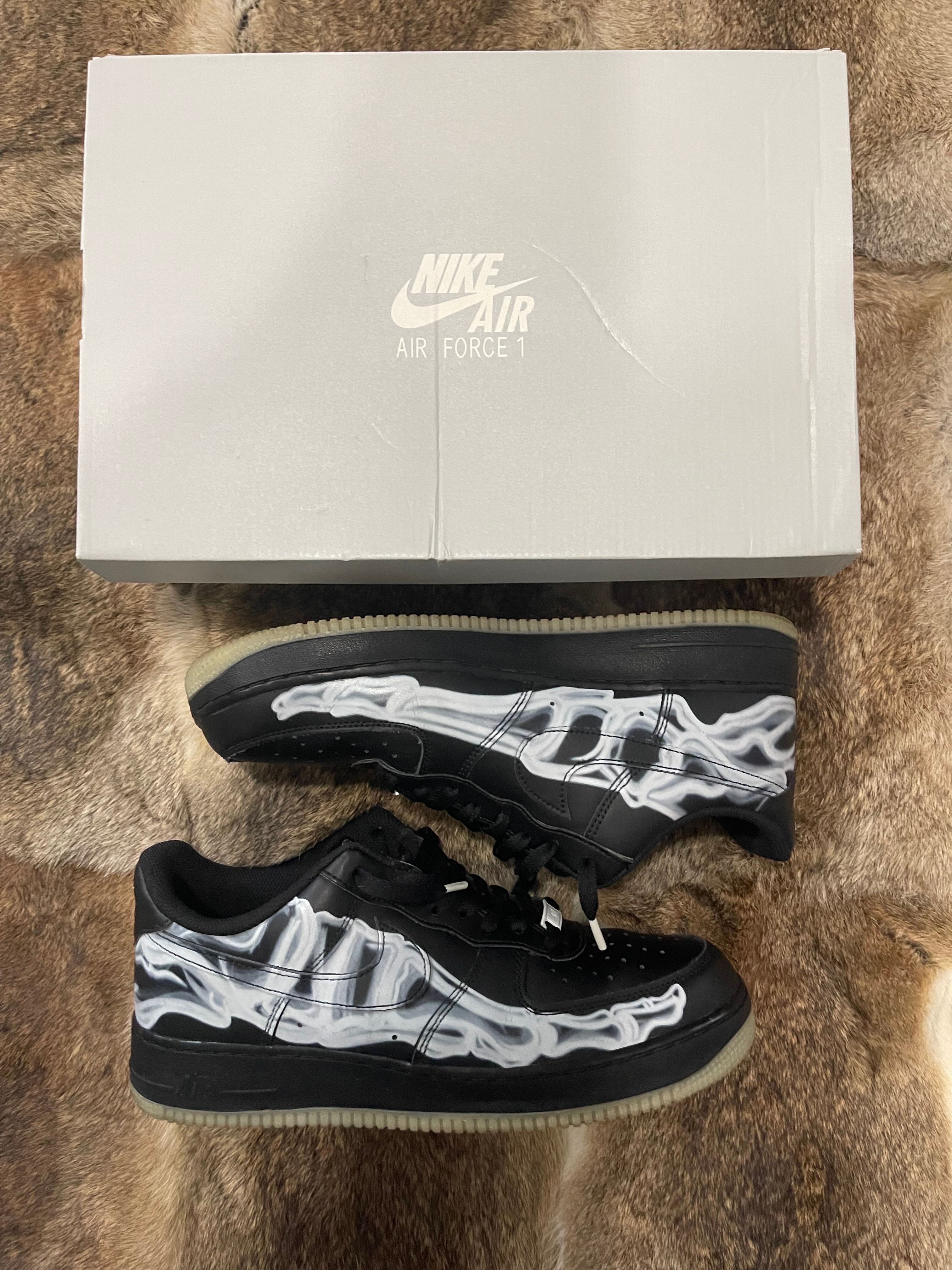 Nike Air Force 1 Low "Black Skeleton"