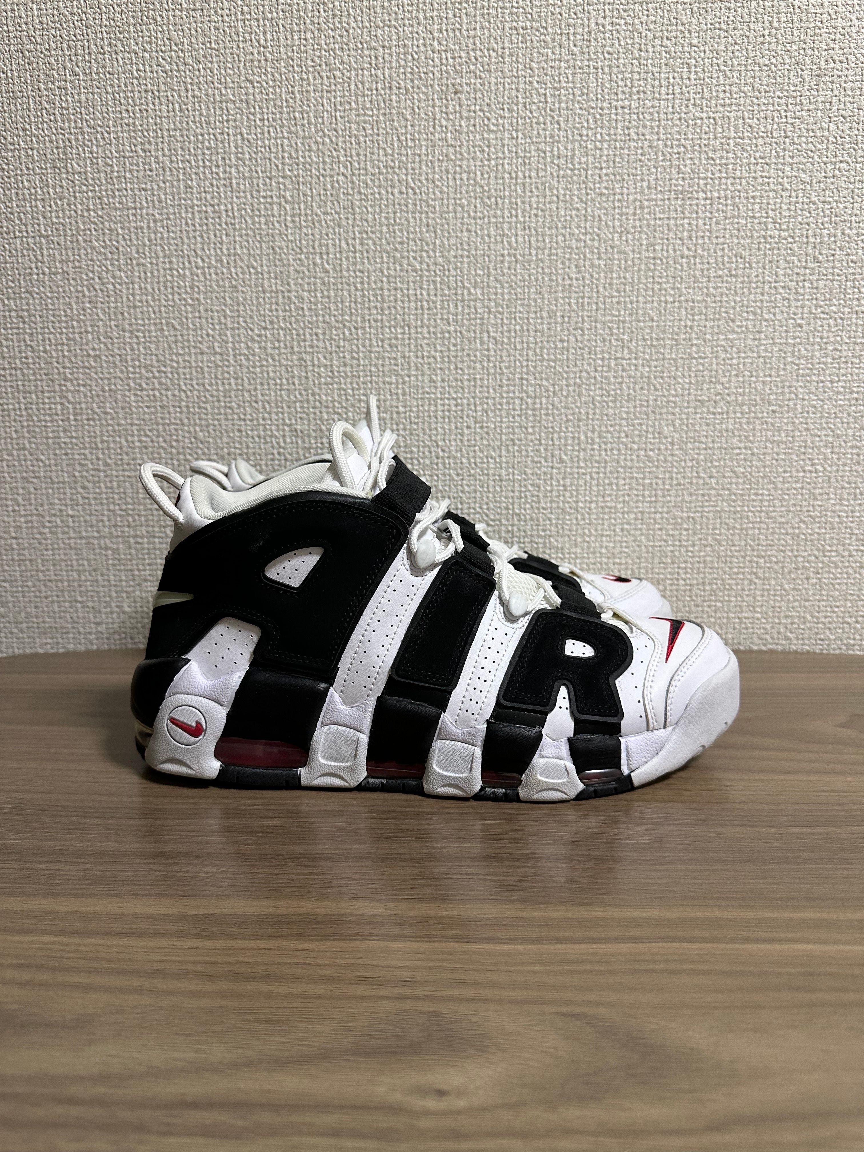 NIKE AIR MORE UPTEMPO "WHITE/BLACK/UNIVERSITY RED"(2020)