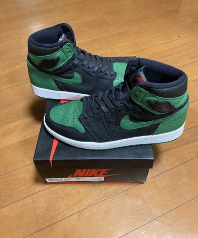 Nike Air Jordan 1 Retro High OG "Black/Pine Green" (2020)