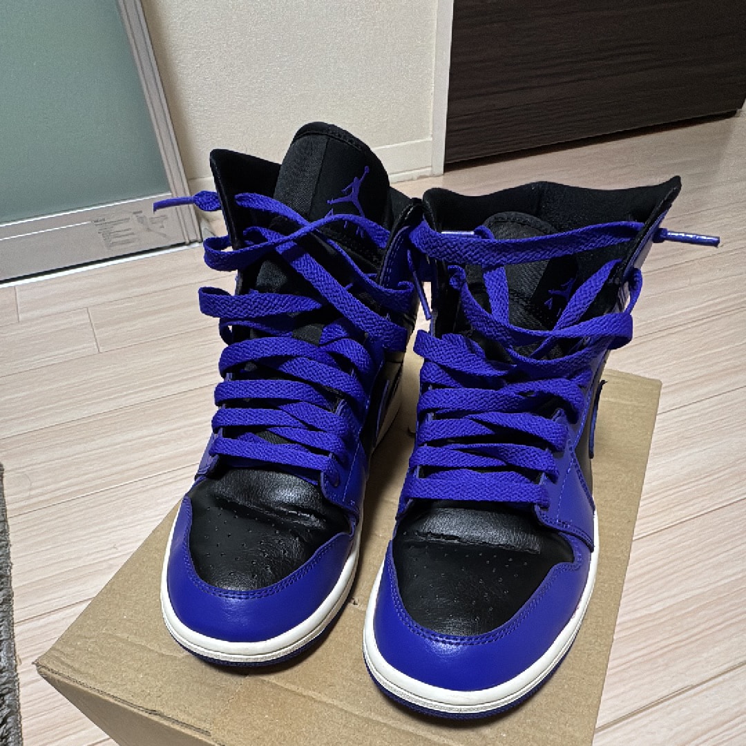 Nike Women's Air Jordan 1 Mid "Purple and Black" 