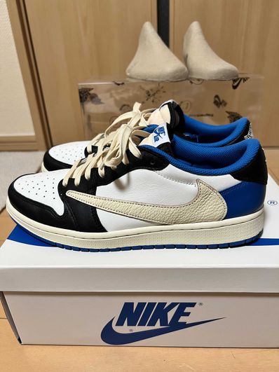 Travis Scott × fragment design × Nike Air Jordan 1 Low OG SP "Military Blue"