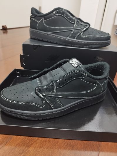 Travis Scott × Nike Air Jordan 1 Low OG SP "Black Phantom"