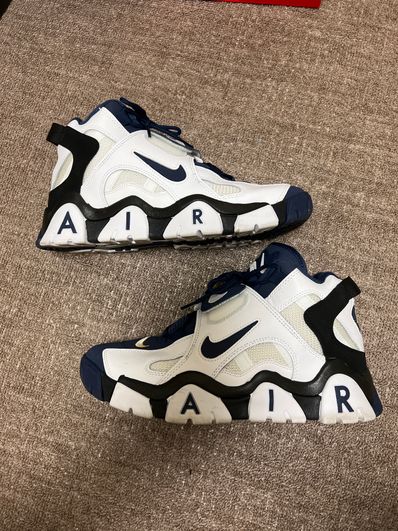 NIKE AIR BARRAGE MID WHITE/NAVY