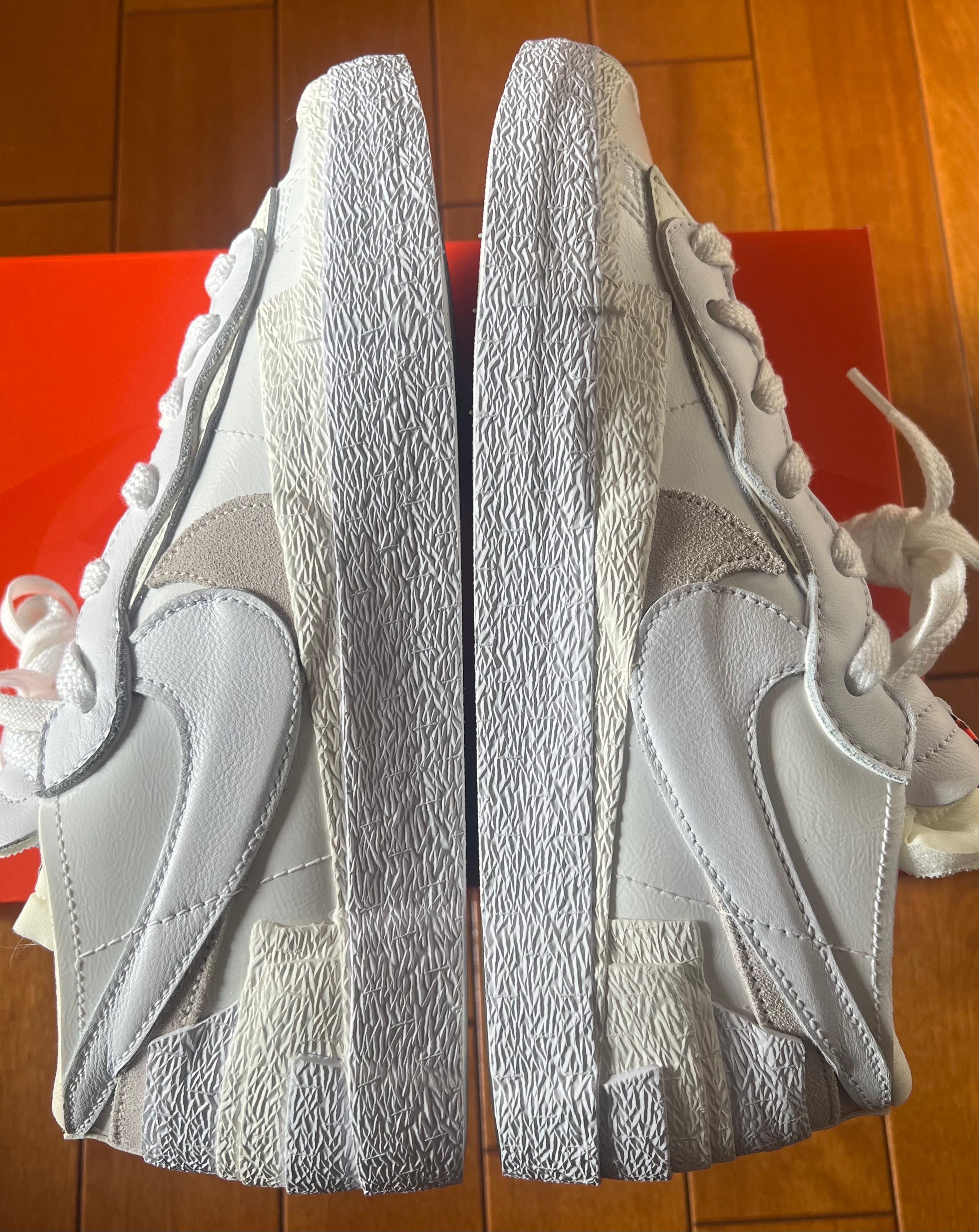 sacai × Nike Blazer Low "White Patent Leather"