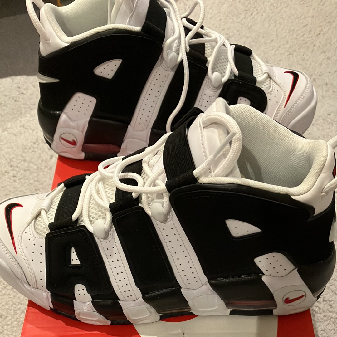 Nike Air More up Tempo "White/Black/University Red"(~2018)