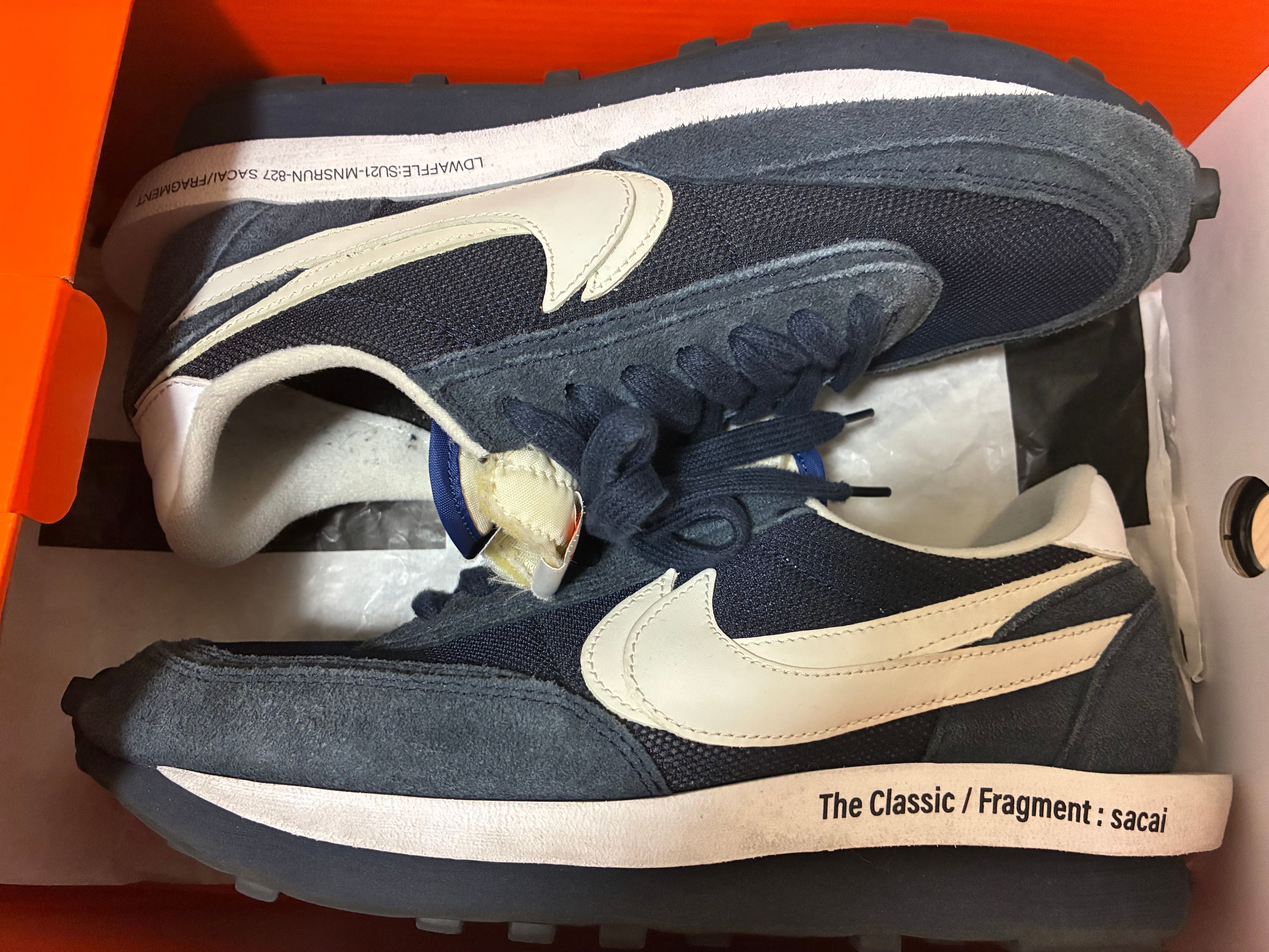 Fragment × sacai × Nike LD Waffle "Blackended Blue"