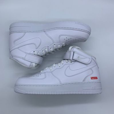 Supreme × Nike Air Force 1 Mid "White" FW24