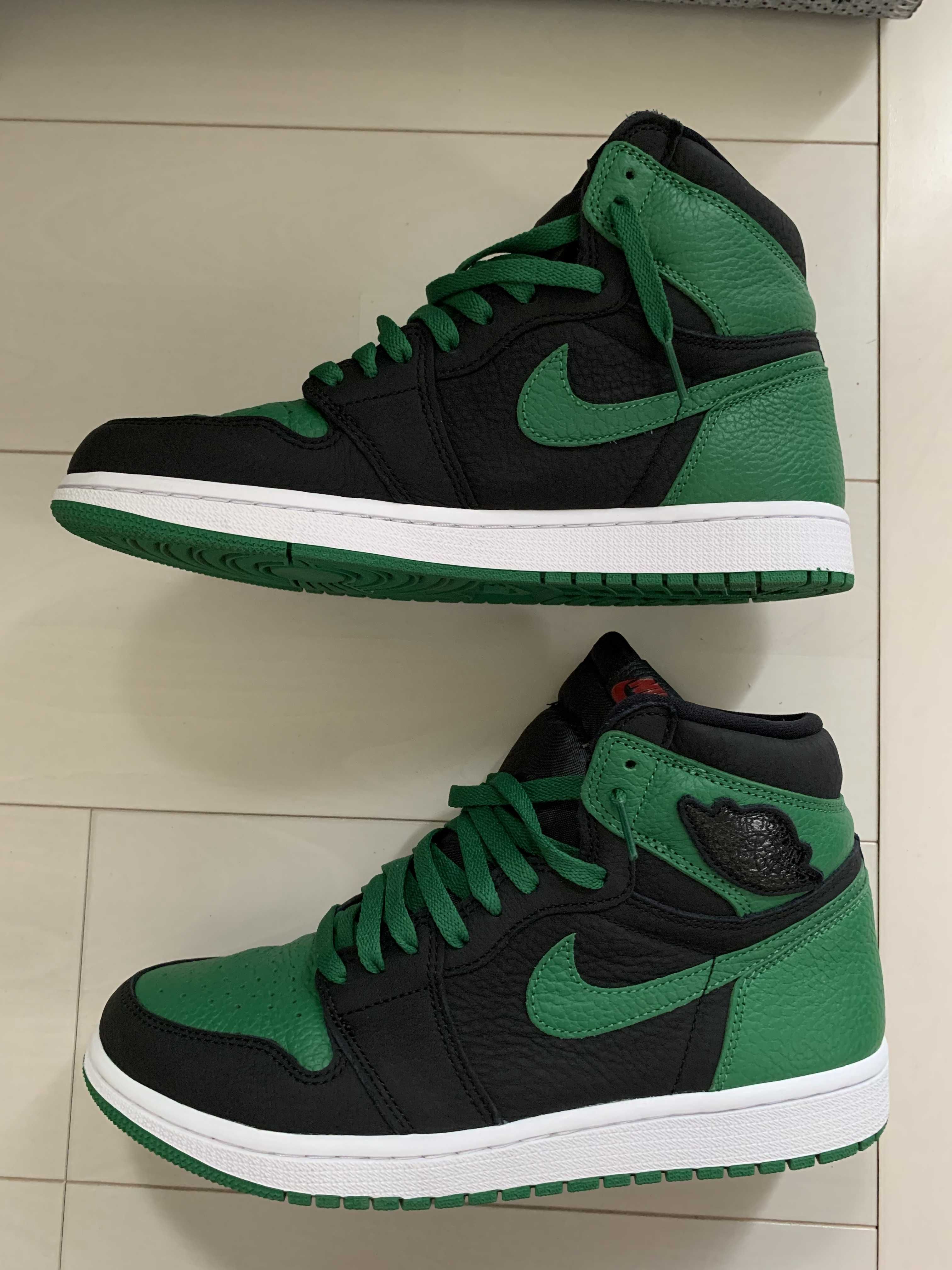 Nike Air Jordan 1 Retro High OG "Black/Pine Green" (2020)      