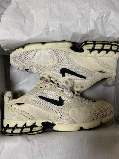 Stussy × Nike Air Zoom Spiridon CG 2 "Fossil/Black"