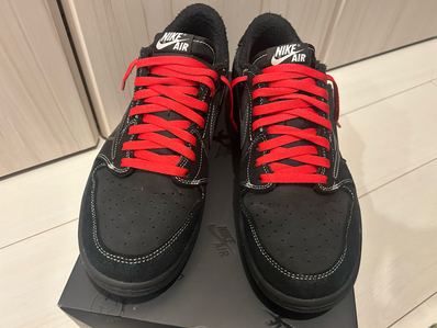 Travis Scott × Nike Air Jordan 1 Low OG SP "Black Phantom"
