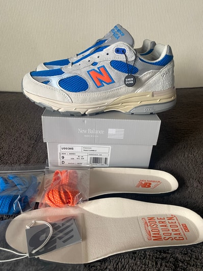 KITH × New Balance 993 Madison Square Garden "Ancient Scroll/Grey Matter"