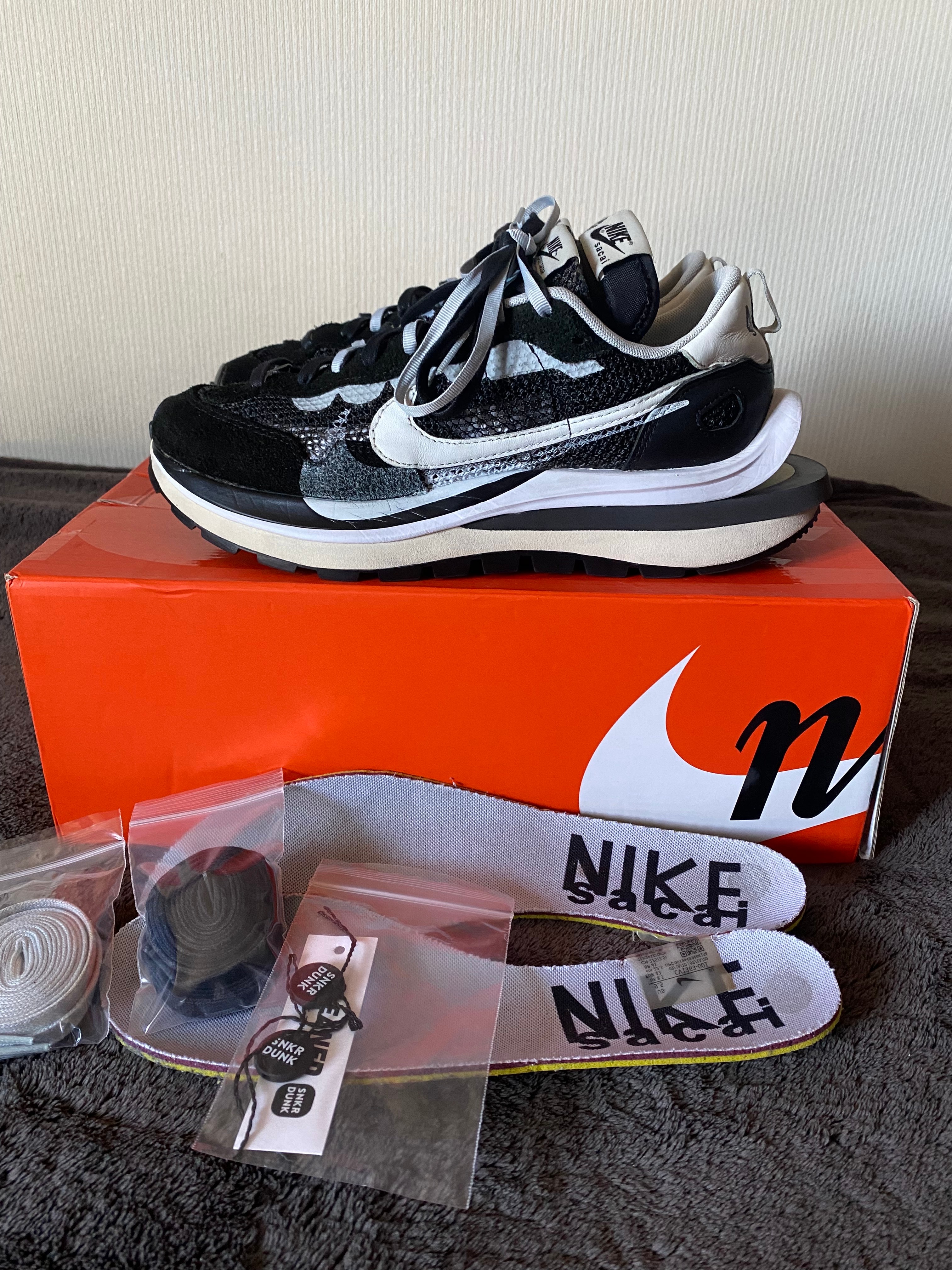 sacai × Nike Vapor Waffle "Black and White"