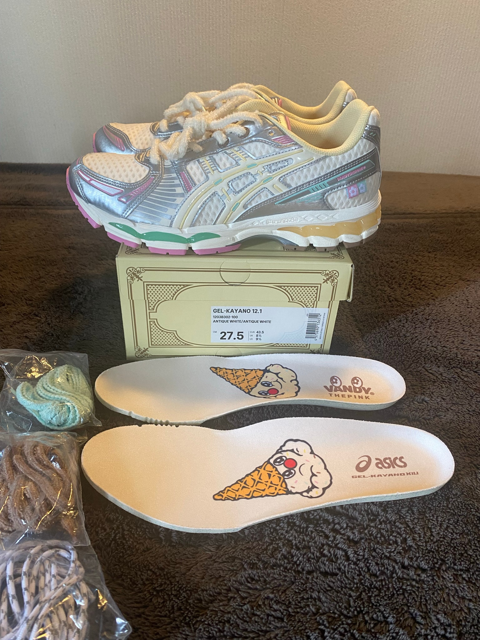 VANDY THE PINK × Asics Gel-Kayano 12.1 Ice Cream Pack "Vanilla"