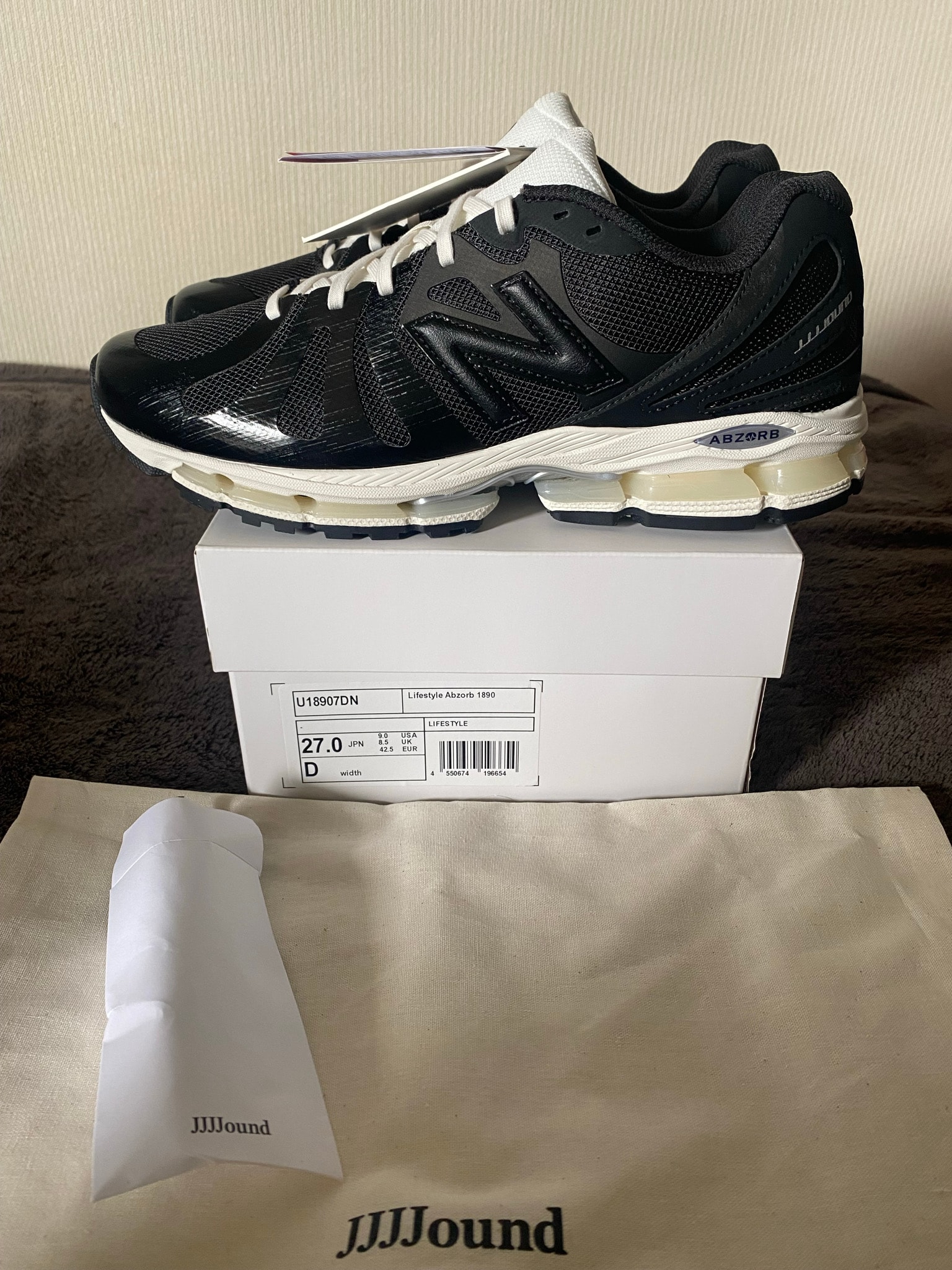 JJJJound × New Balance 1890 "Black/White"