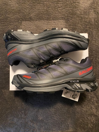 JJJJound × Salomon XT-6 "Ebony/Black/Fiery Red"