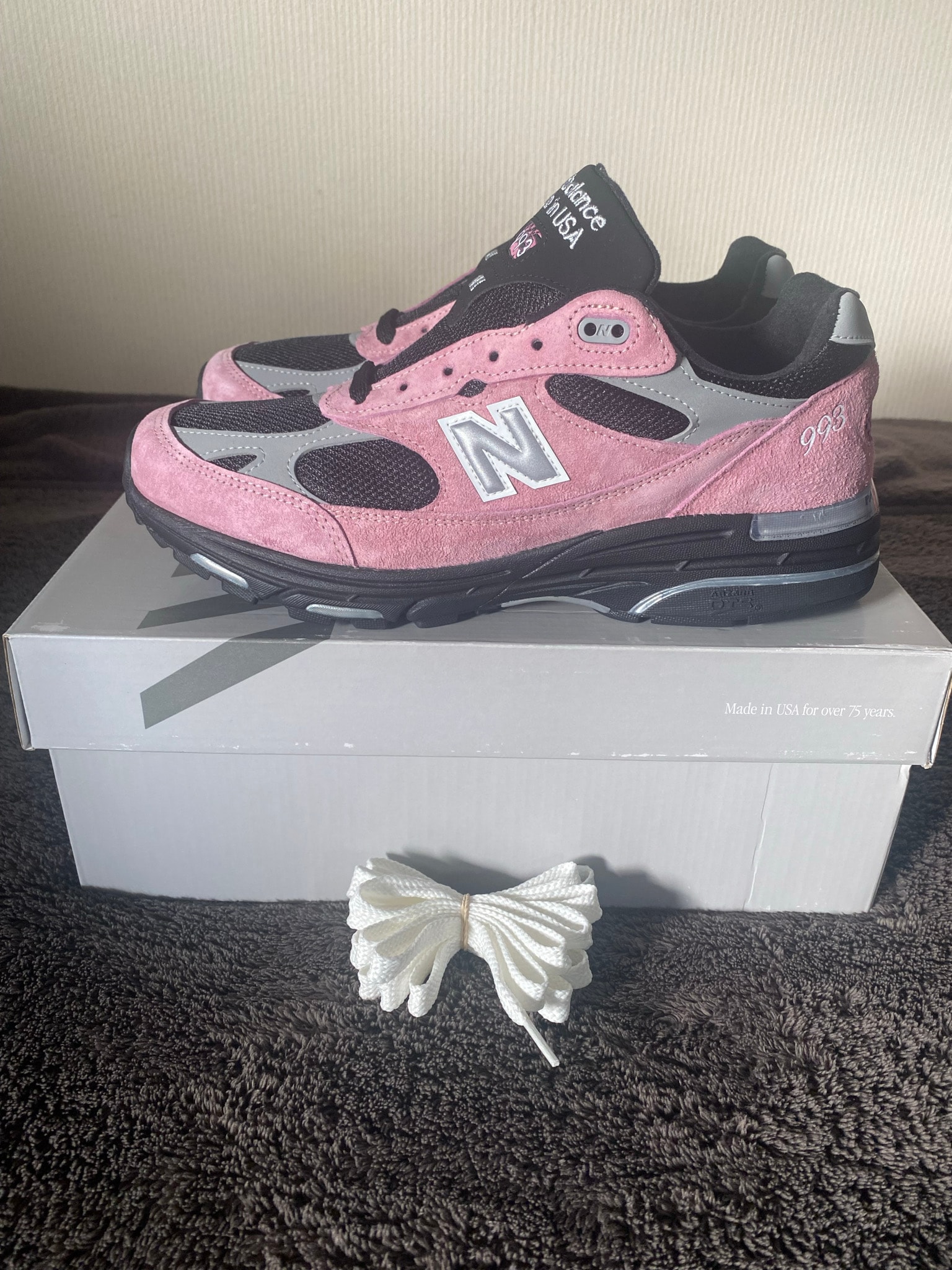 New Balance 993 "Pink Taffy/Black"