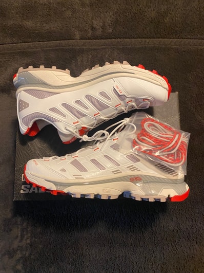 KITH × Salomon XT-4K "Bright White/Ashes of Roses/Fiery Red"