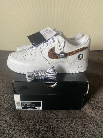 GOODENOUGH × Supreme × Nike Air Force 1 Low "White/Leopard" (25SS Week15)