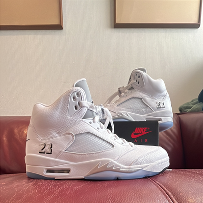 Nike Air Jordan 5 Retro "White/Metallic Silver"