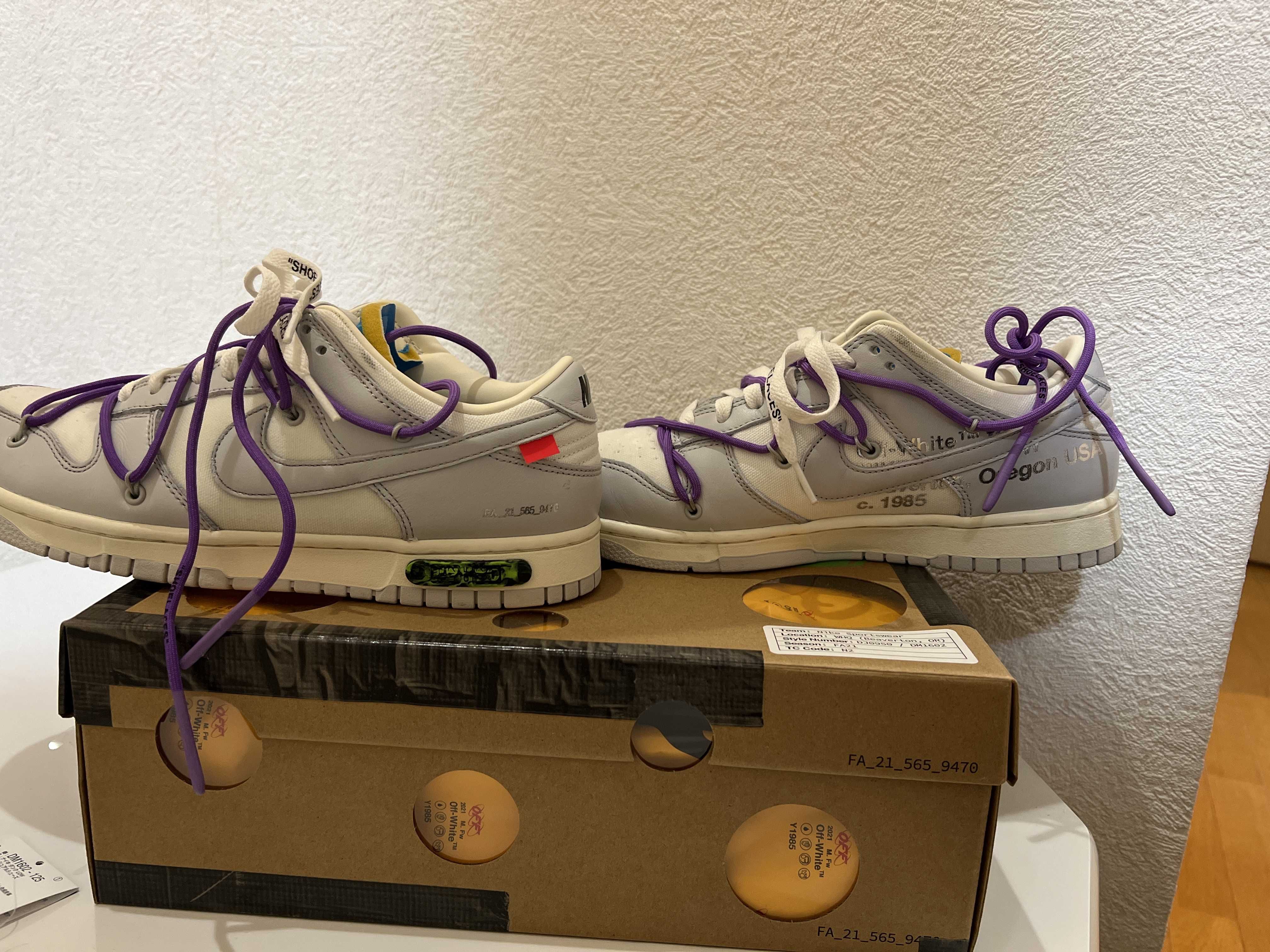 Off-White × Nike Dunk Low "Sail/Neutral Gray"